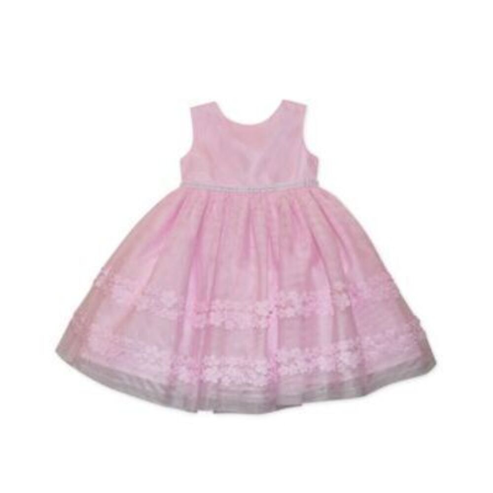 Blueberi Boulevard Embroidered Embellishment Mesh Dress
